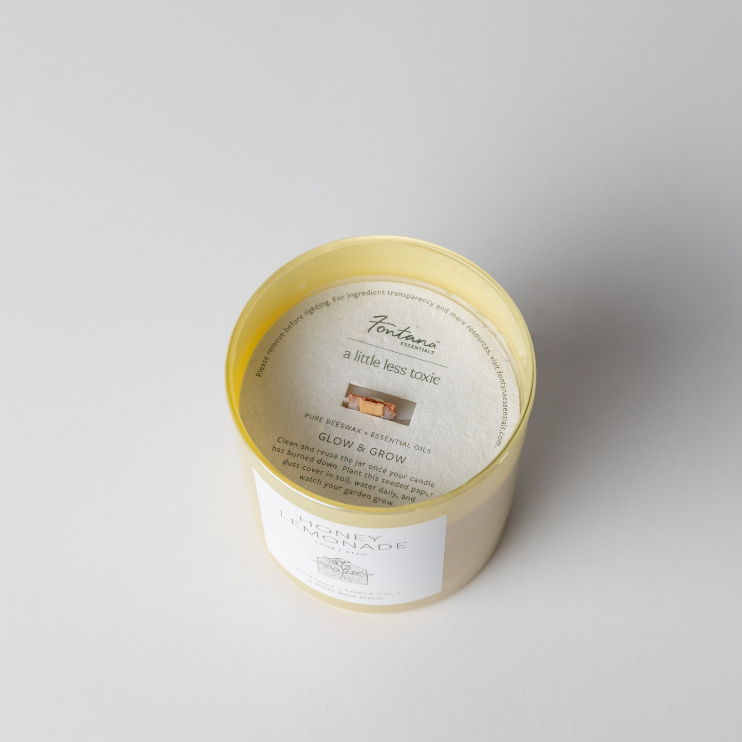 A Little Less Toxic x Fontana Honey Lemonade Candle