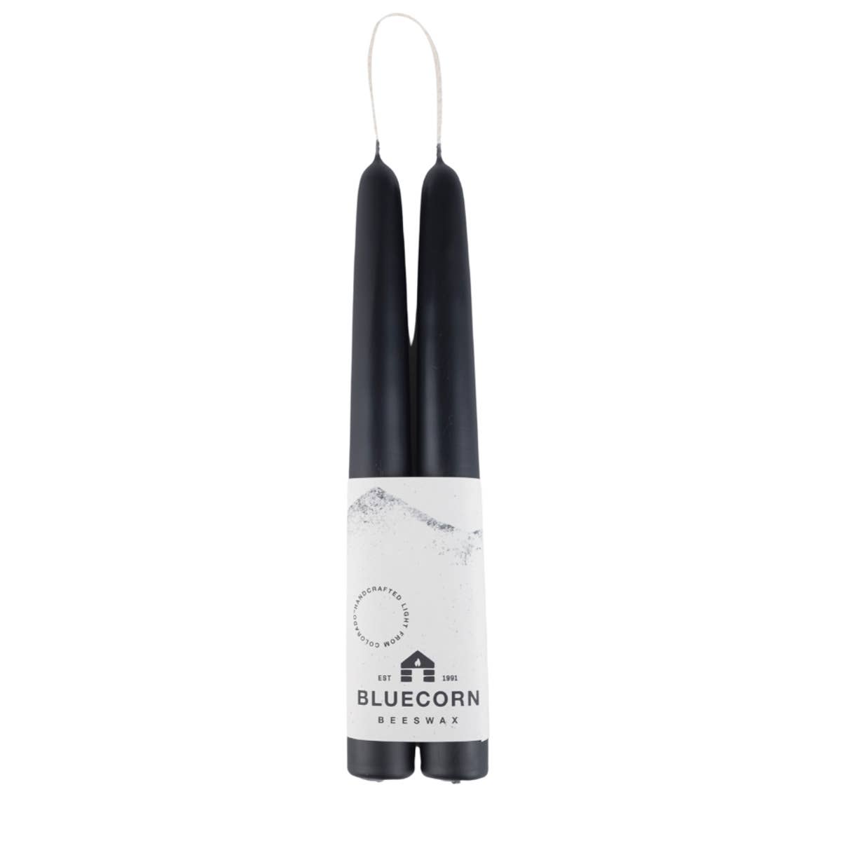 Pair of Hand-Dipped Beeswax Taper Candles: 16" / Ivory