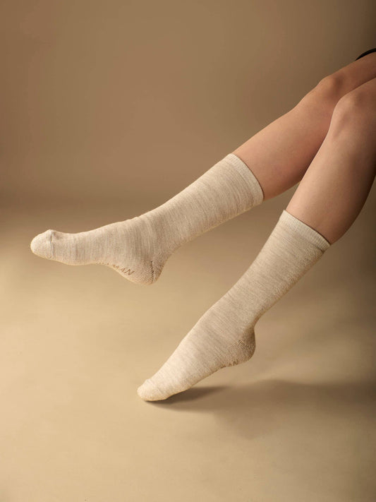 Solid Alpaca Socks | Light Cushion | Crew Socks | UPDATED