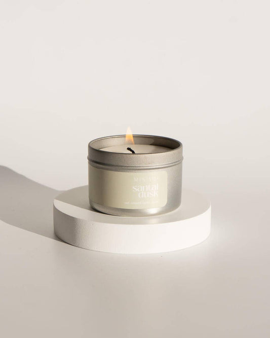 Santal Dusk | Beeswax Blend Candle Tin: 4oz