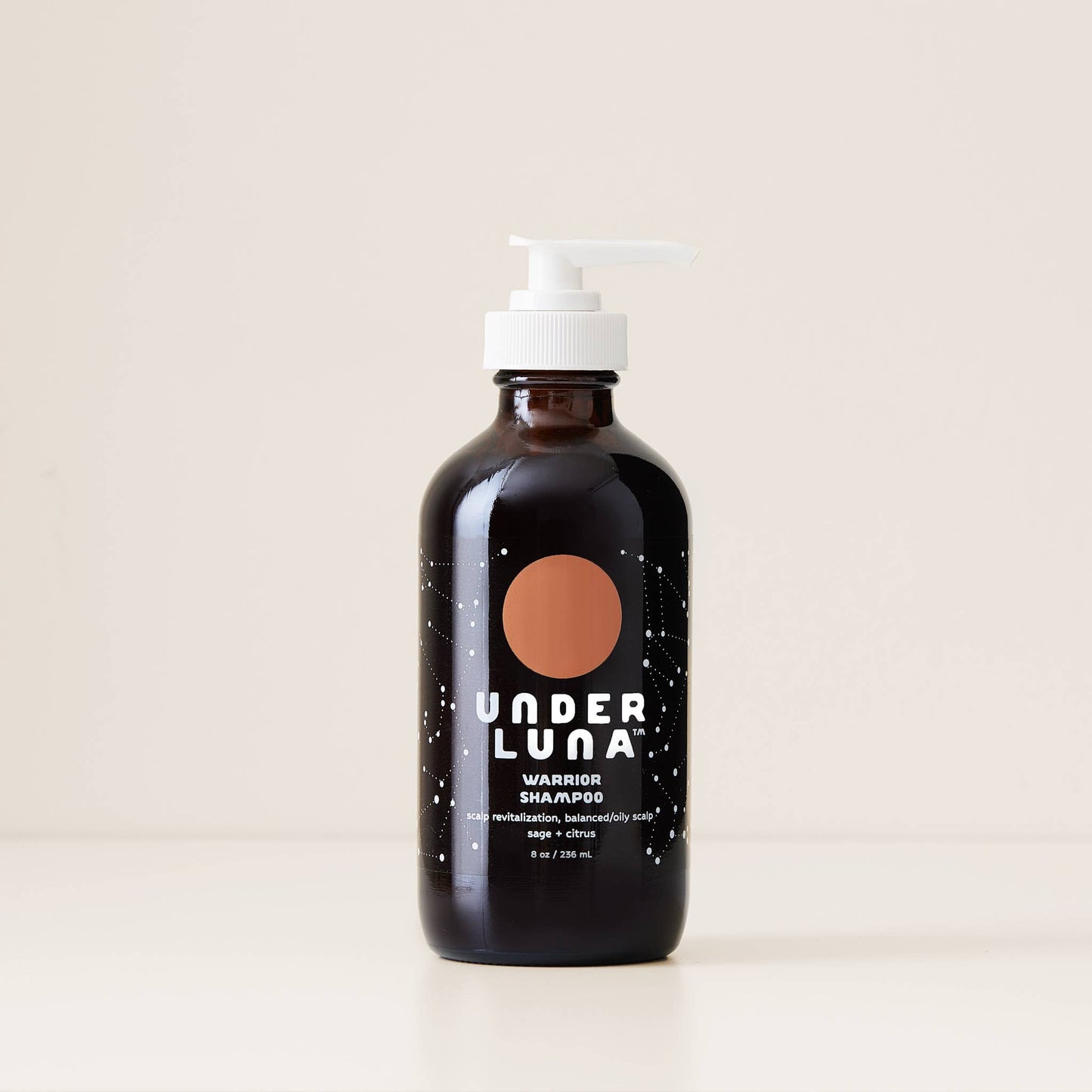 WARRIOR SHAMPOO 8 oz glass
