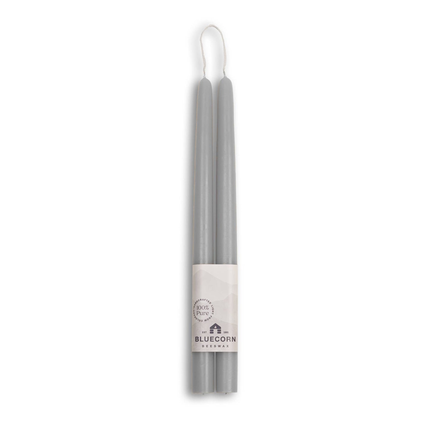 Pair of Hand-Dipped Beeswax Taper Candle Gifts for Fall Home: Burgundy / 12"