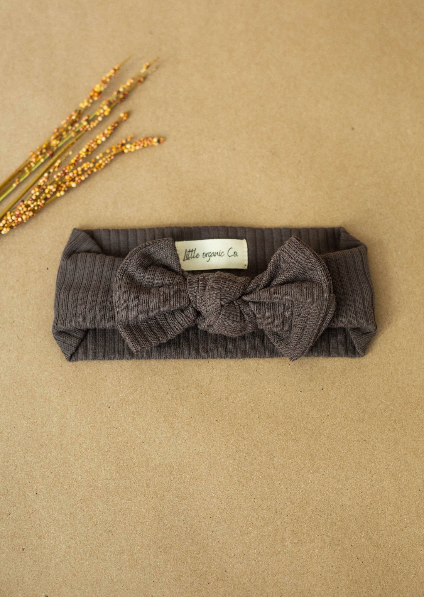 Organic Baby Bow- Sage Green