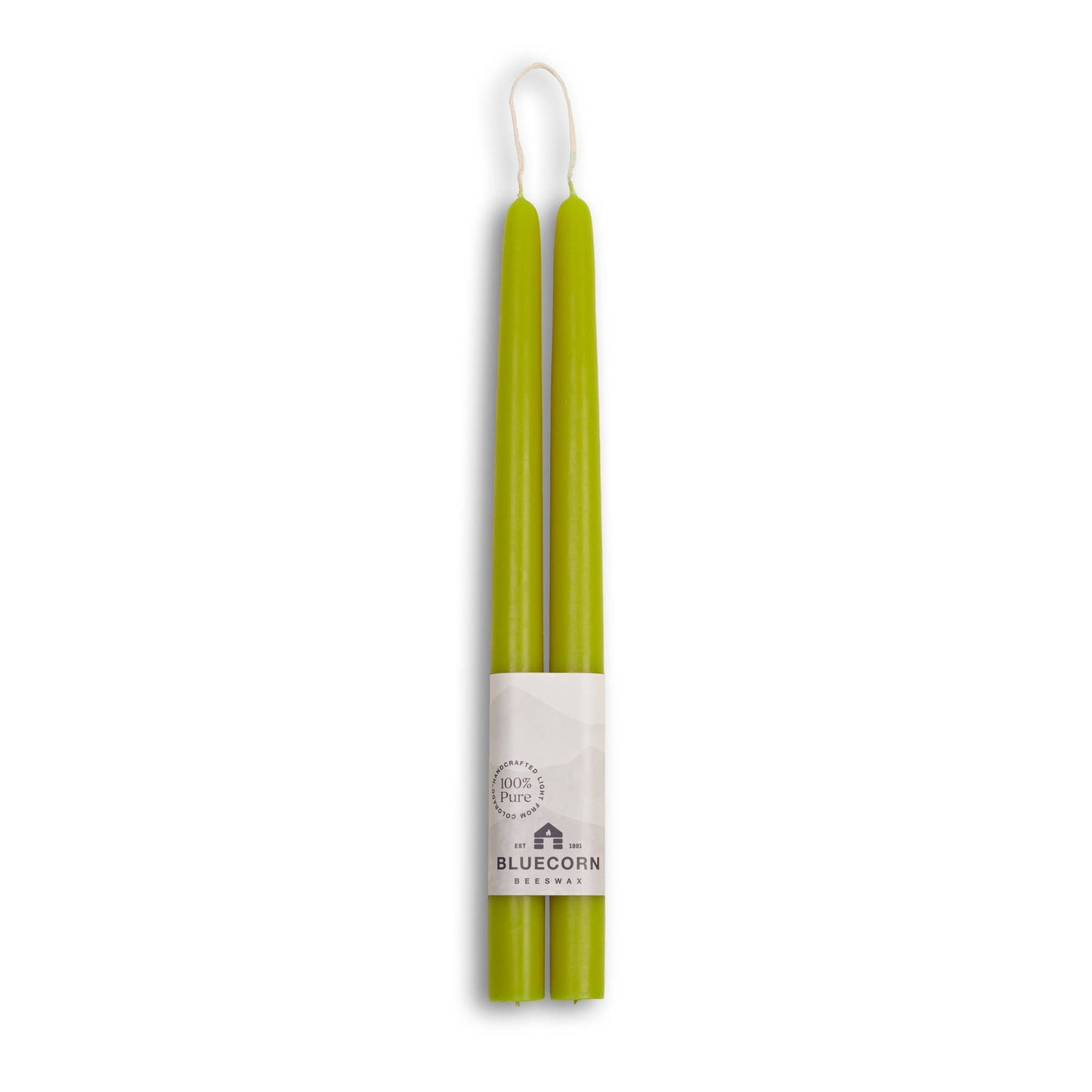 Pair of Hand-Dipped Beeswax Taper Candle Gifts for Fall Home: Burgundy / 12"
