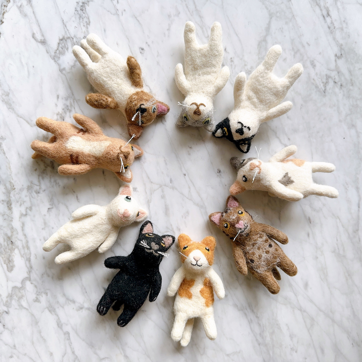 Assorted Cat Finger Puppet Set