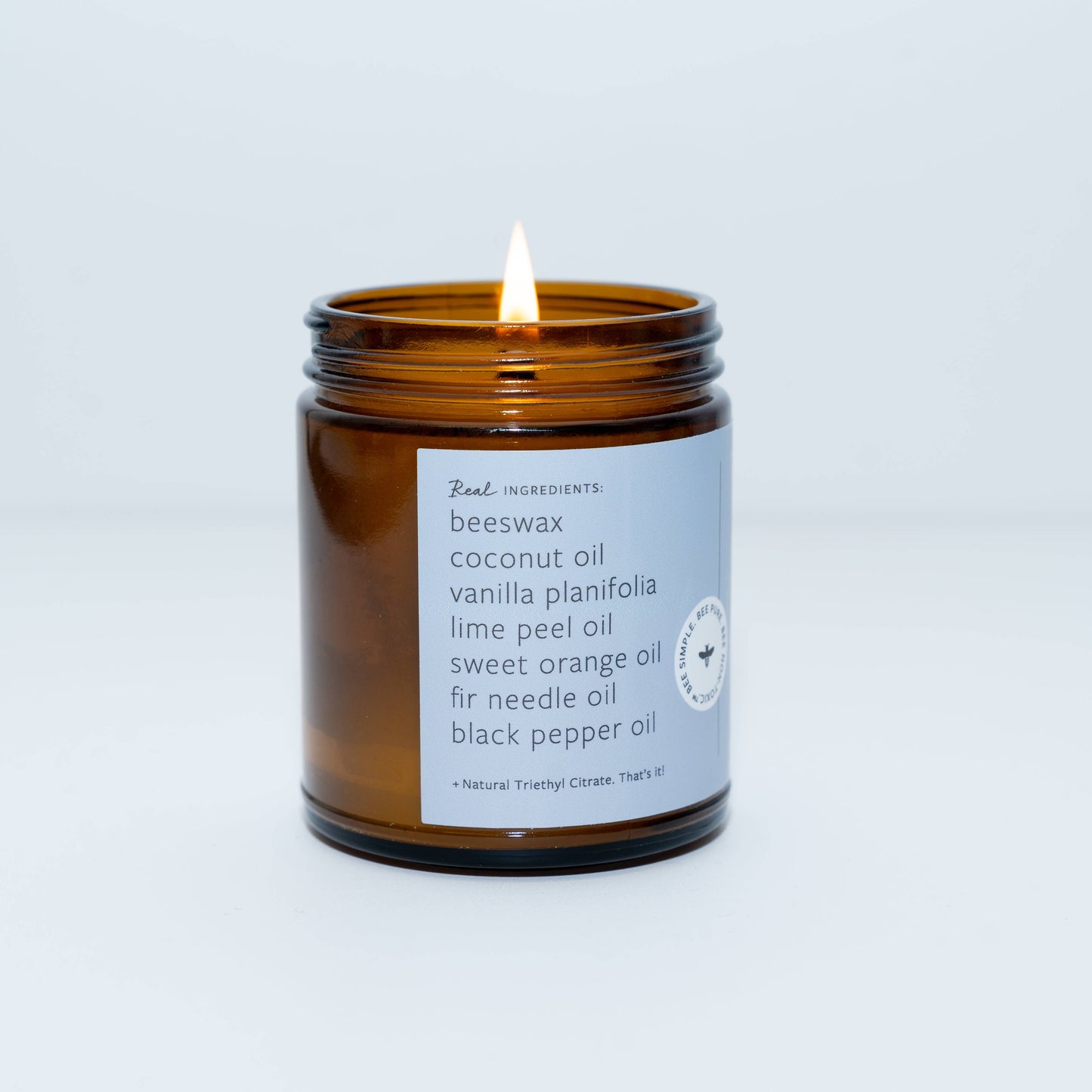 Sea Salt Beeswax & Essential Oil Natural Candle