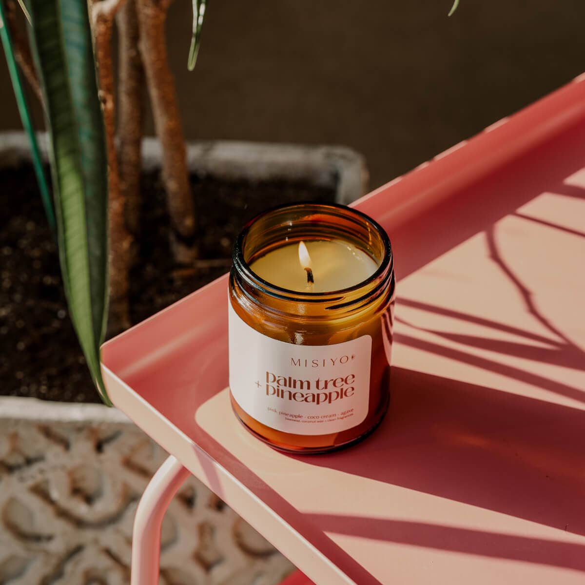 Palm Tree + Pineapple | Beeswax Blend Candle Jar