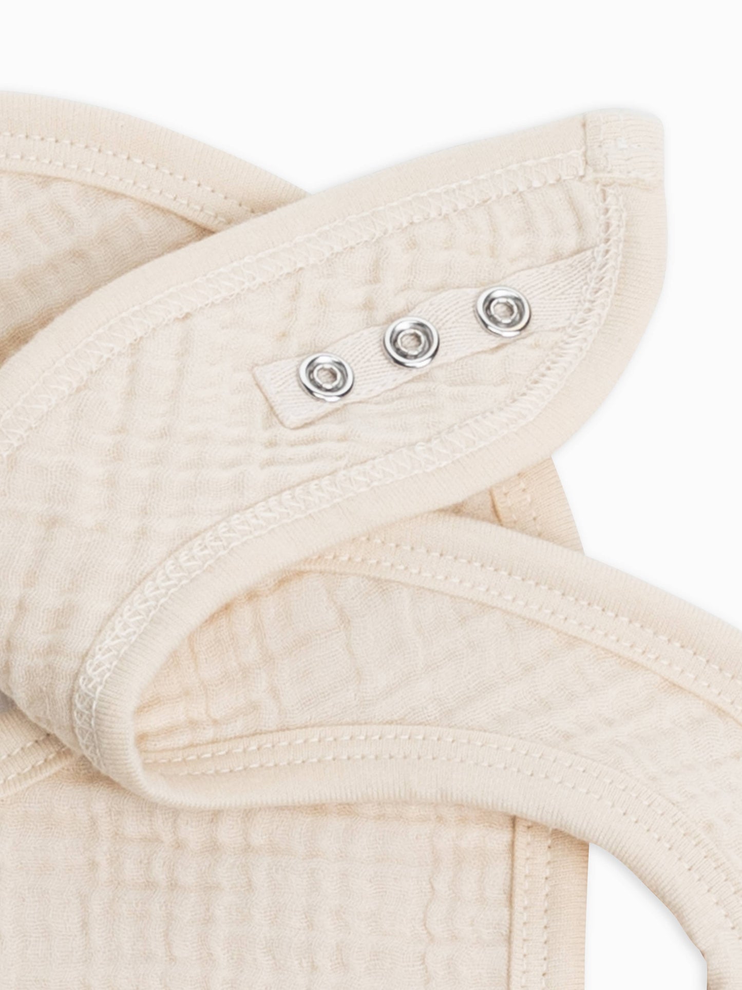 Organic Baby Muslin Classic Bib Set (2-pack) - Natural