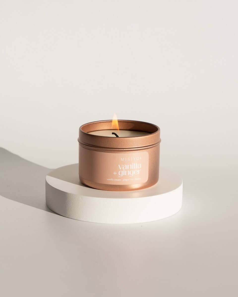 Vanilla + Ginger | Beeswax Blend Candle Tin: 6oz