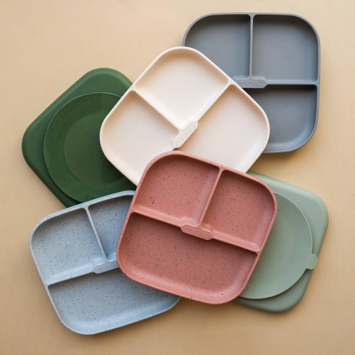 Silicone plate - Sage