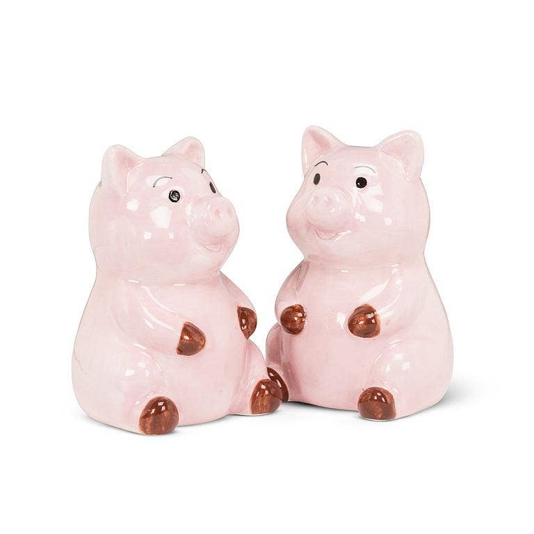Piggy Salt & Pepper-Pink-3"H