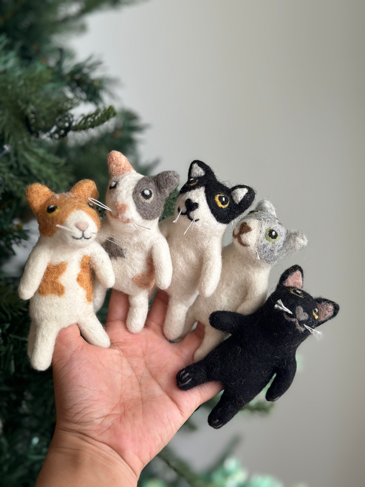 Assorted Cat Finger Puppet Set
