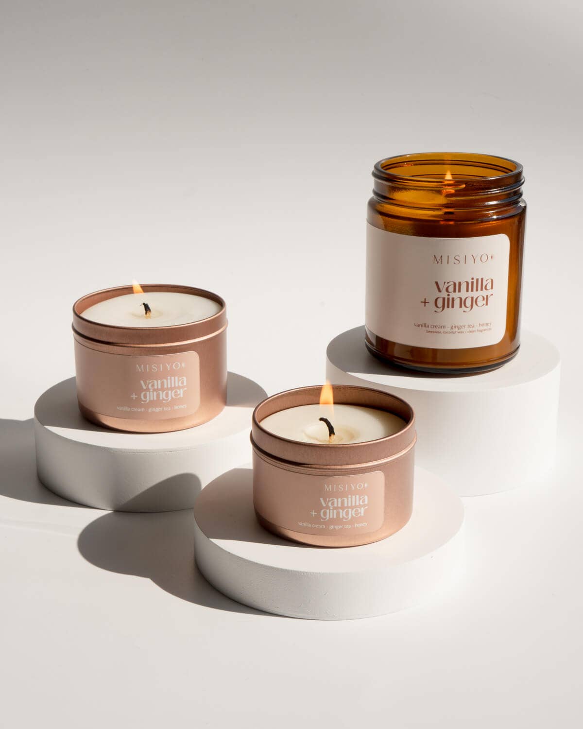Vanilla + Ginger | Beeswax Blend Candle Tin: 6oz