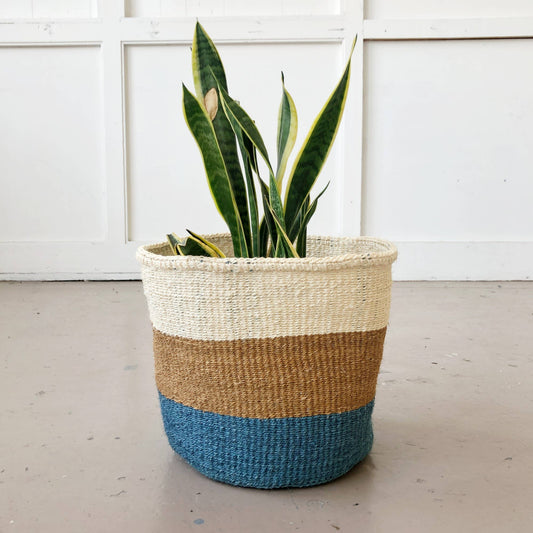 Medium Storage Plant Basket: Blueberry