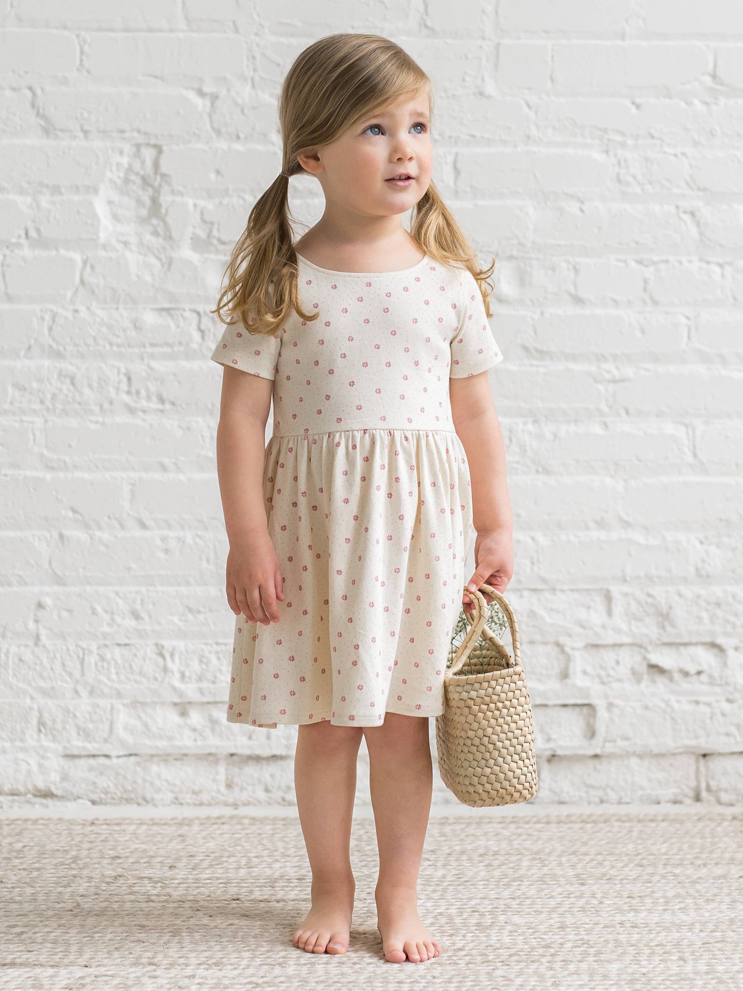 Stella Short Sleeve Swing Dress - Carla Floral / Punch