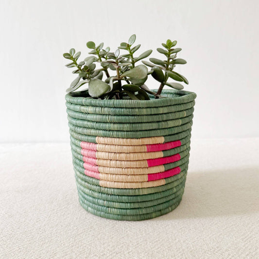 Green Storage Plant Basket: Kiganda