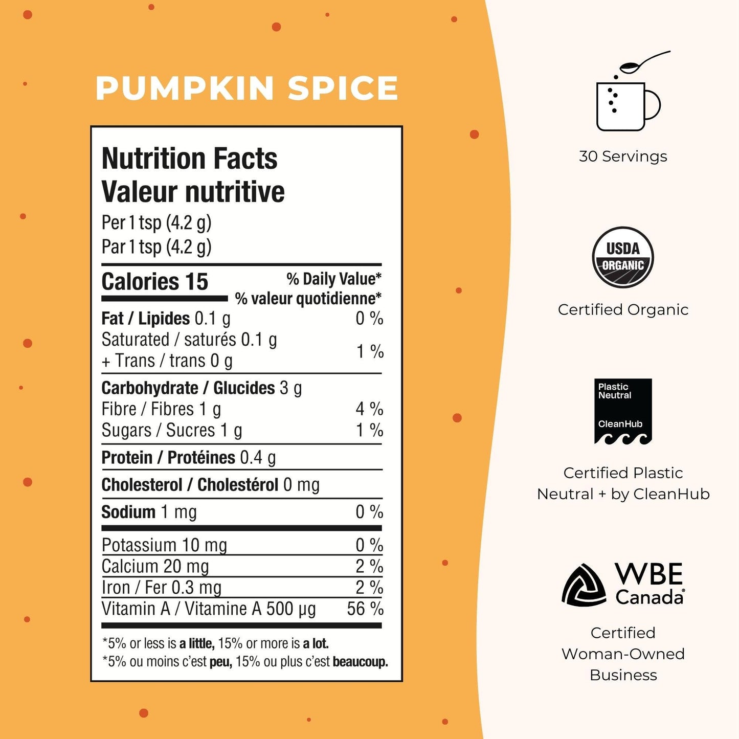Superfood Latte Powder, Pumpkin Spice
