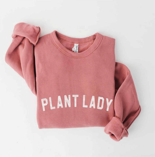 PLANT LADY Graphic Sweatshirt: MAUVE / M