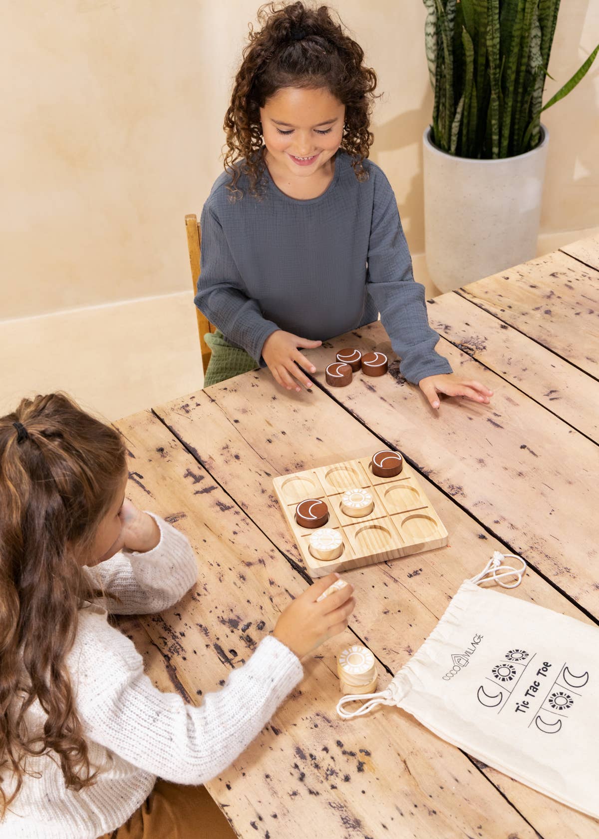 Wooden Tic Tac Toe Playset