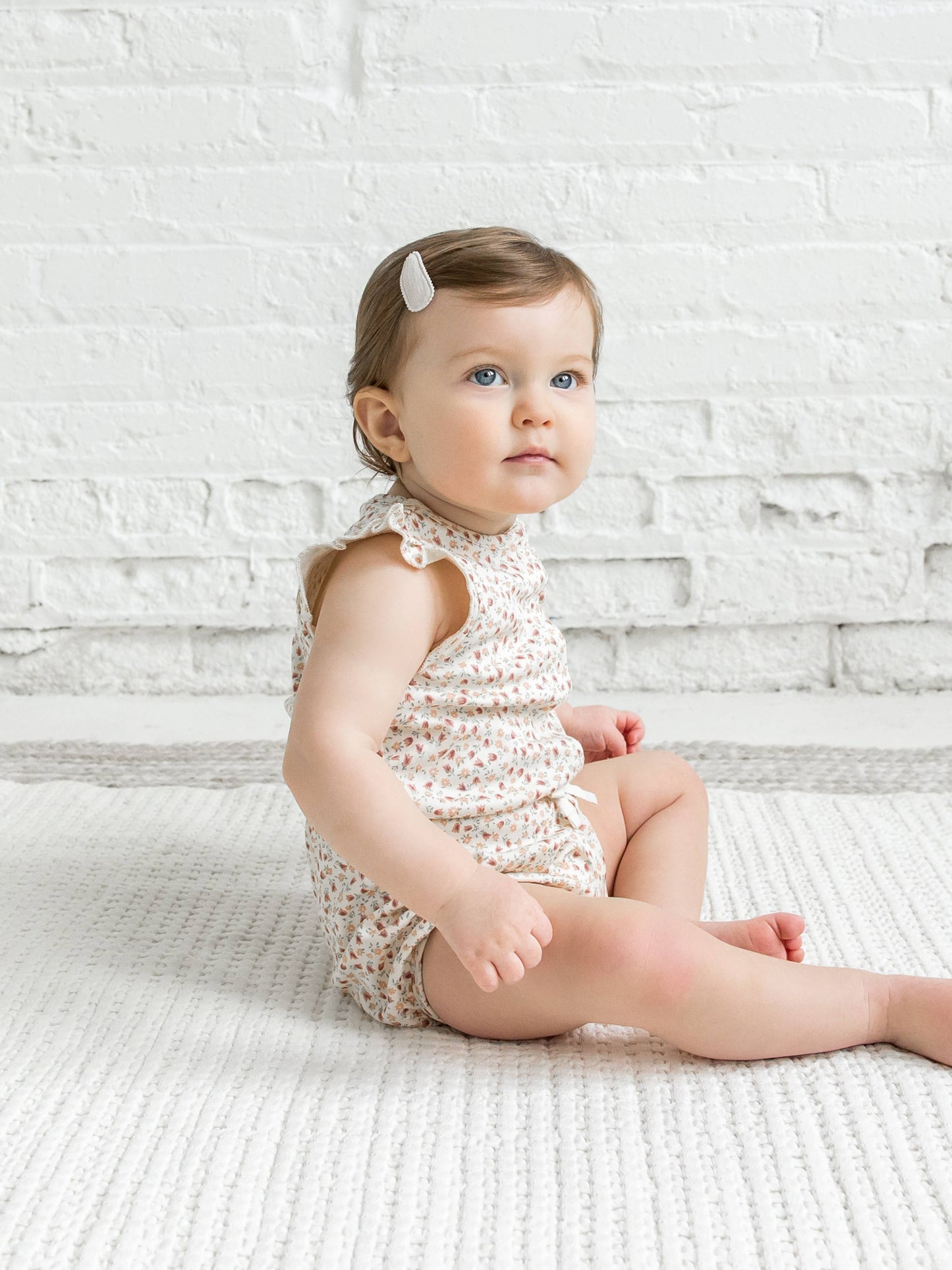Organic Baby Amelia Romper - Joy Floral: 12-18M