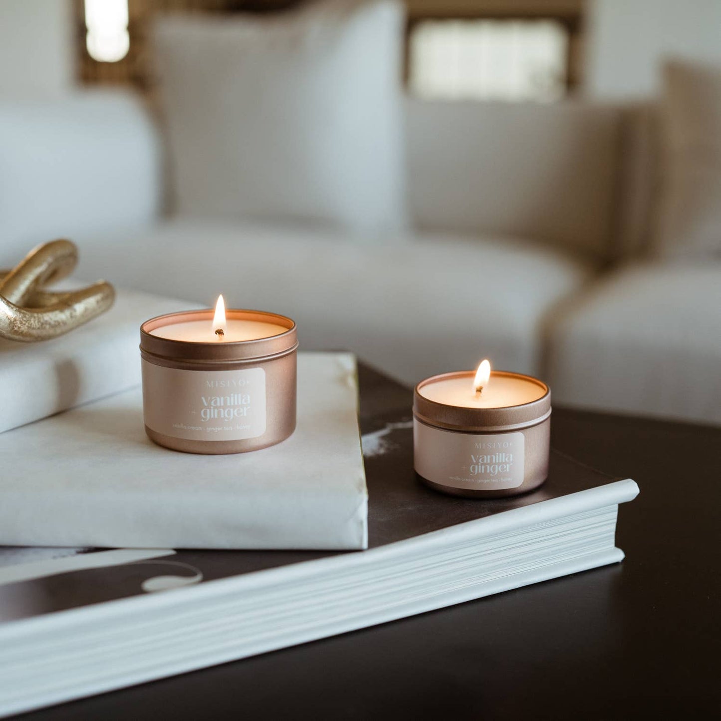 Vanilla + Ginger | Beeswax Blend Candle Tin: 6oz