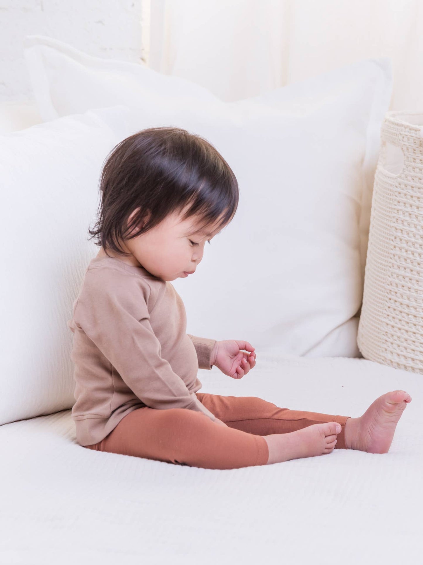 Organic Baby and Kids Portland Pullover - Truffle: 3T