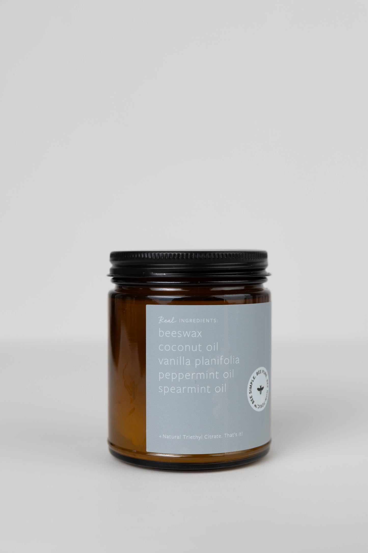 Peppermint Bark Natural Essential Oil Beeswax Candle