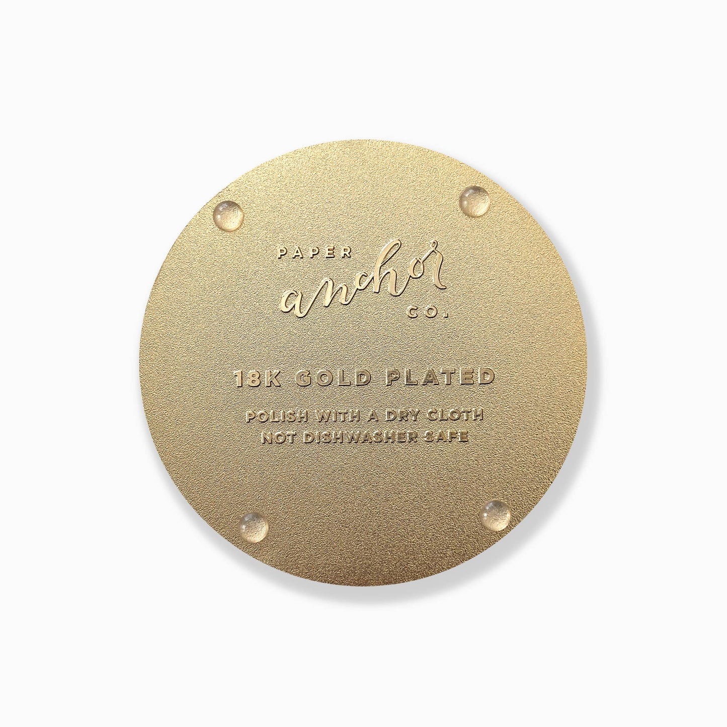 Vibrant Rosa Gold Drink Coasters | Summer + Garden Party
