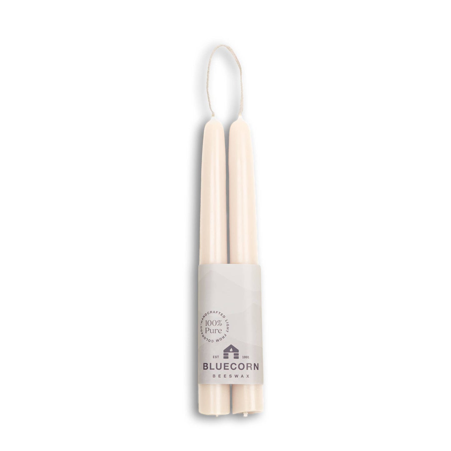 Pair of Hand-Dipped Beeswax Taper Candle Gifts for Fall Home: Burgundy / 12"