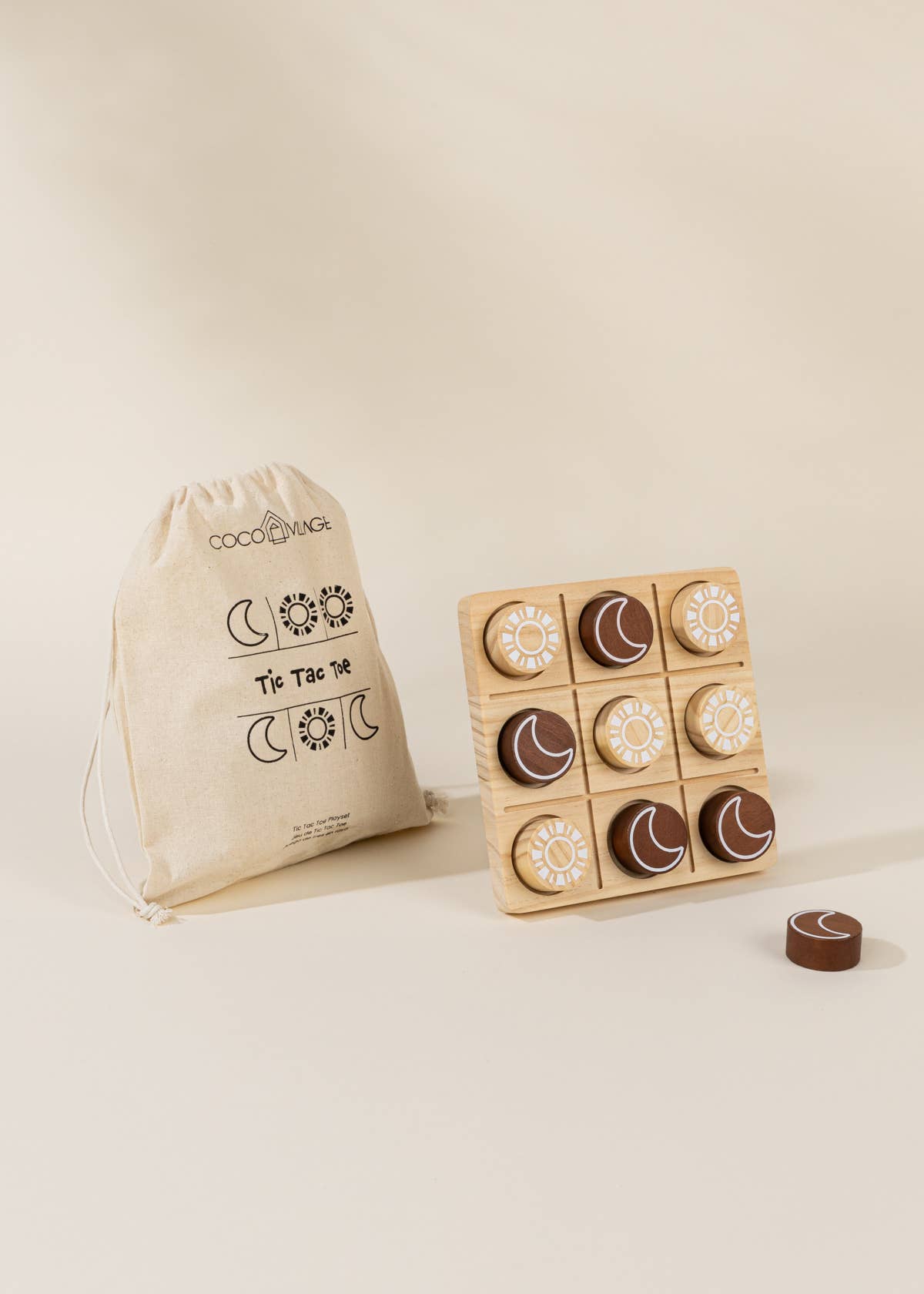 Wooden Tic Tac Toe Playset