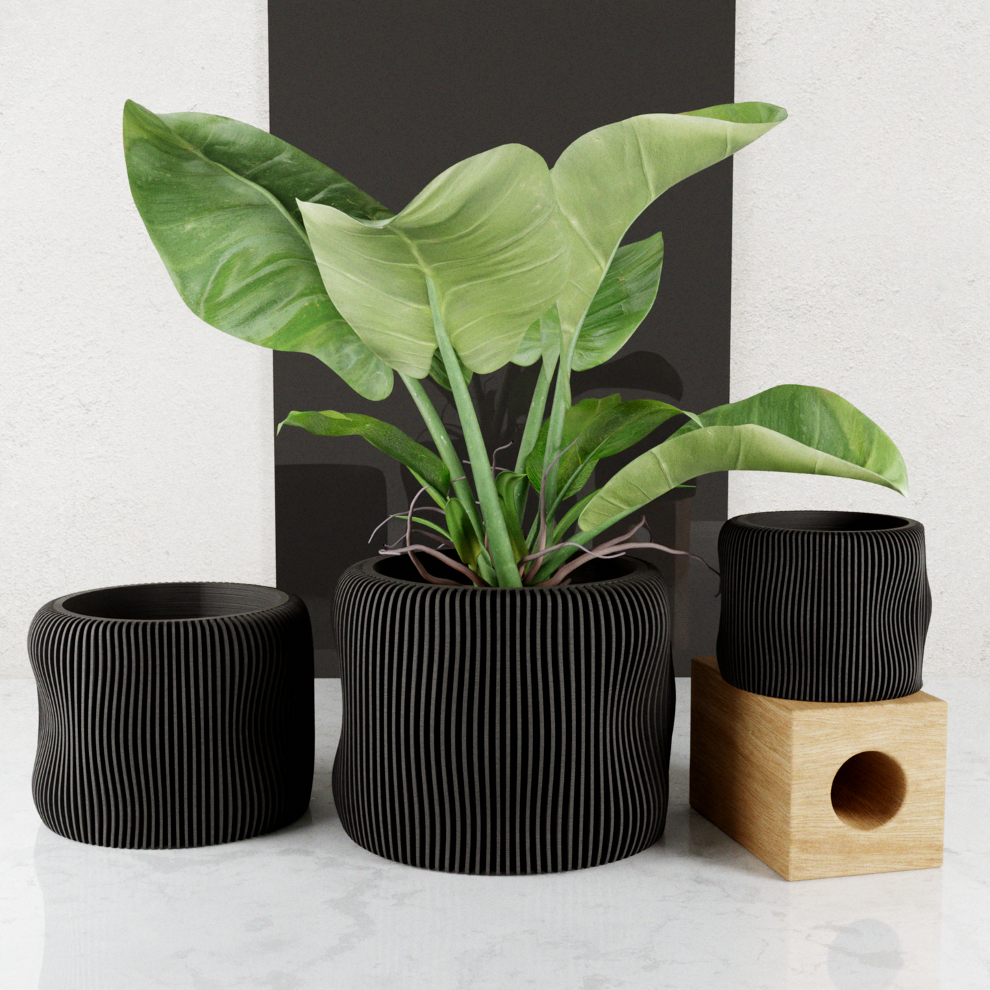 BUBBLY Planter | Modernized Pottery: Pure White / 5 Inches