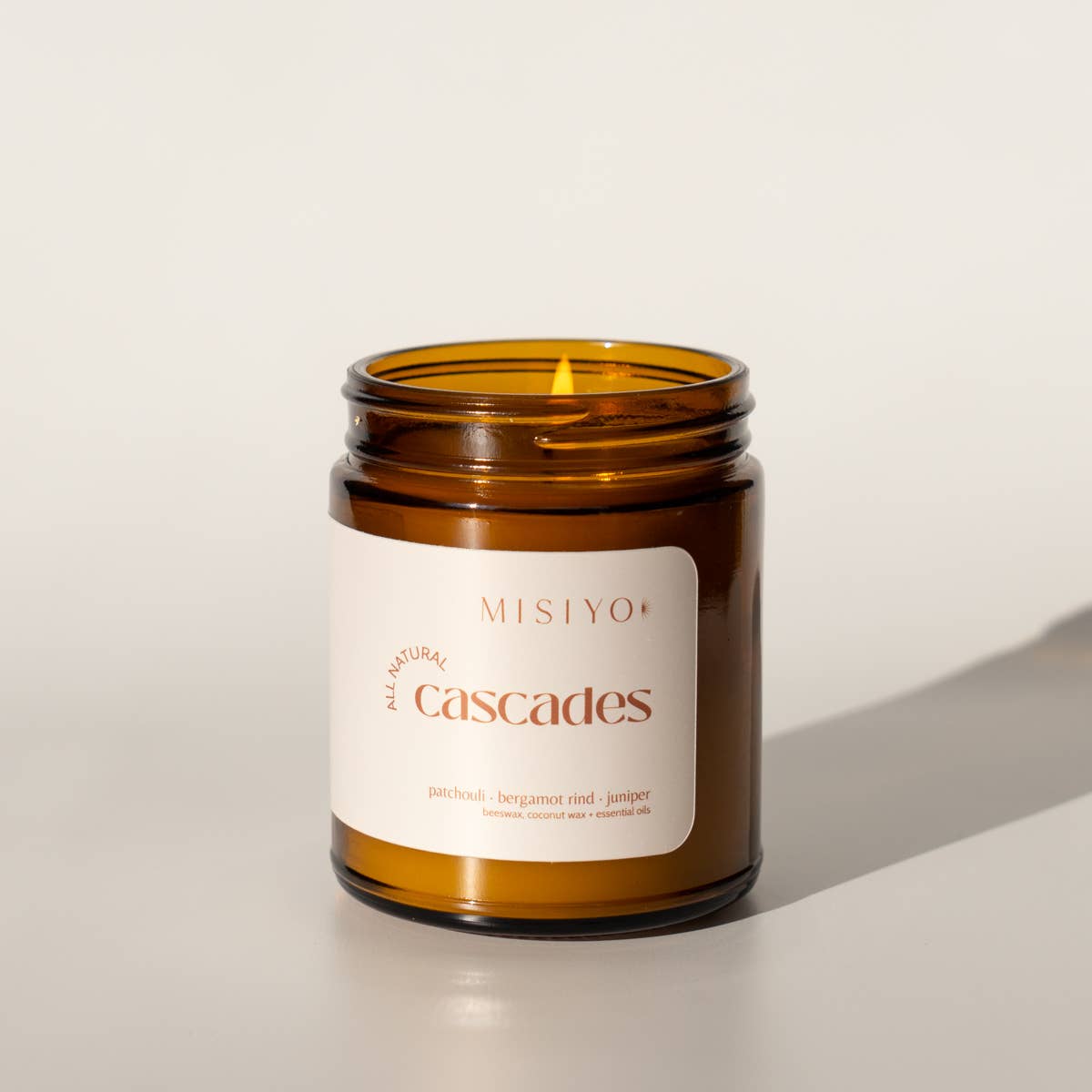 Cascades | natural beeswax blend candle jar