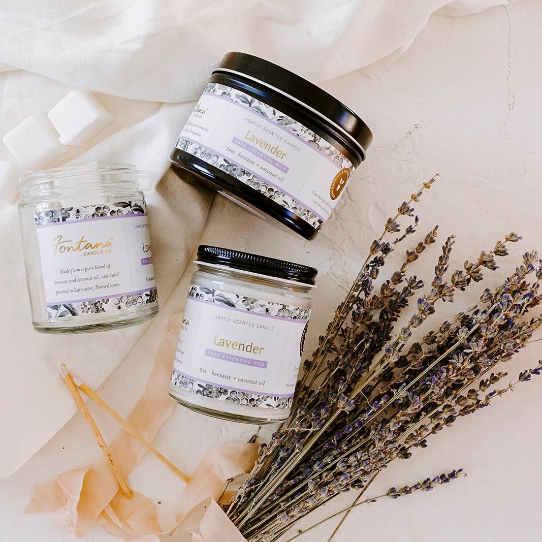 Lavender Essential Oil Jar Candle