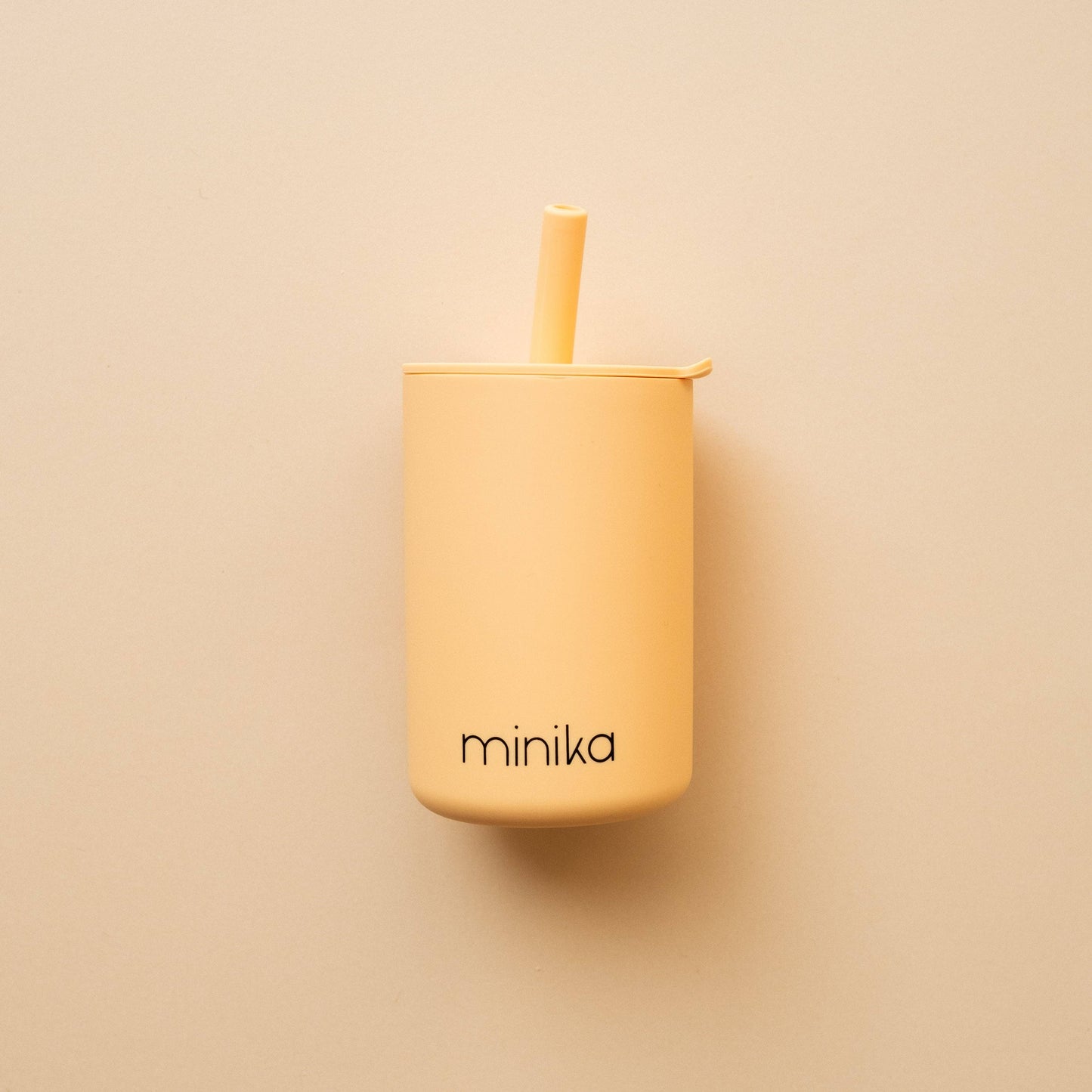 Straw cup with lid - Sunset