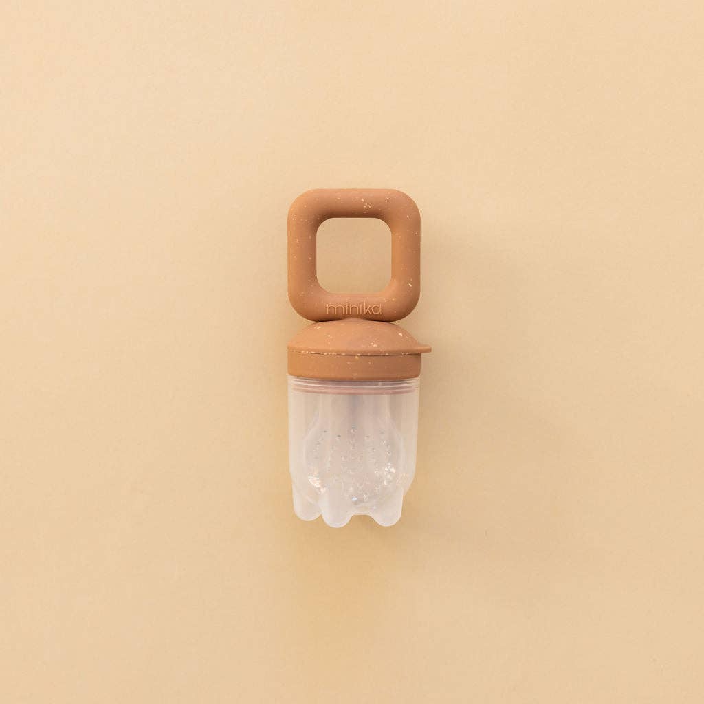 Silicone feeder teether - Almond