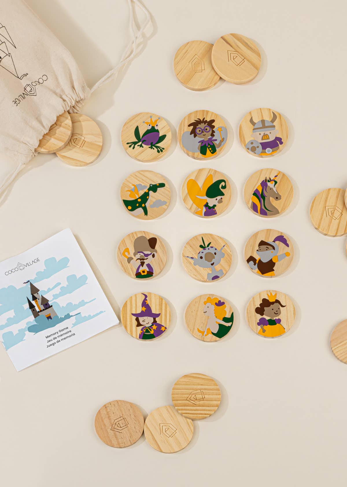 Wooden Memory Game - IMAGINARIUM (24 pcs)