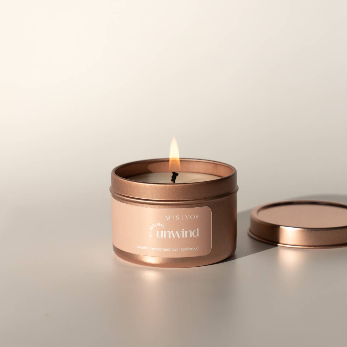 Unwind | natural beeswax blend candle tin 4 oz