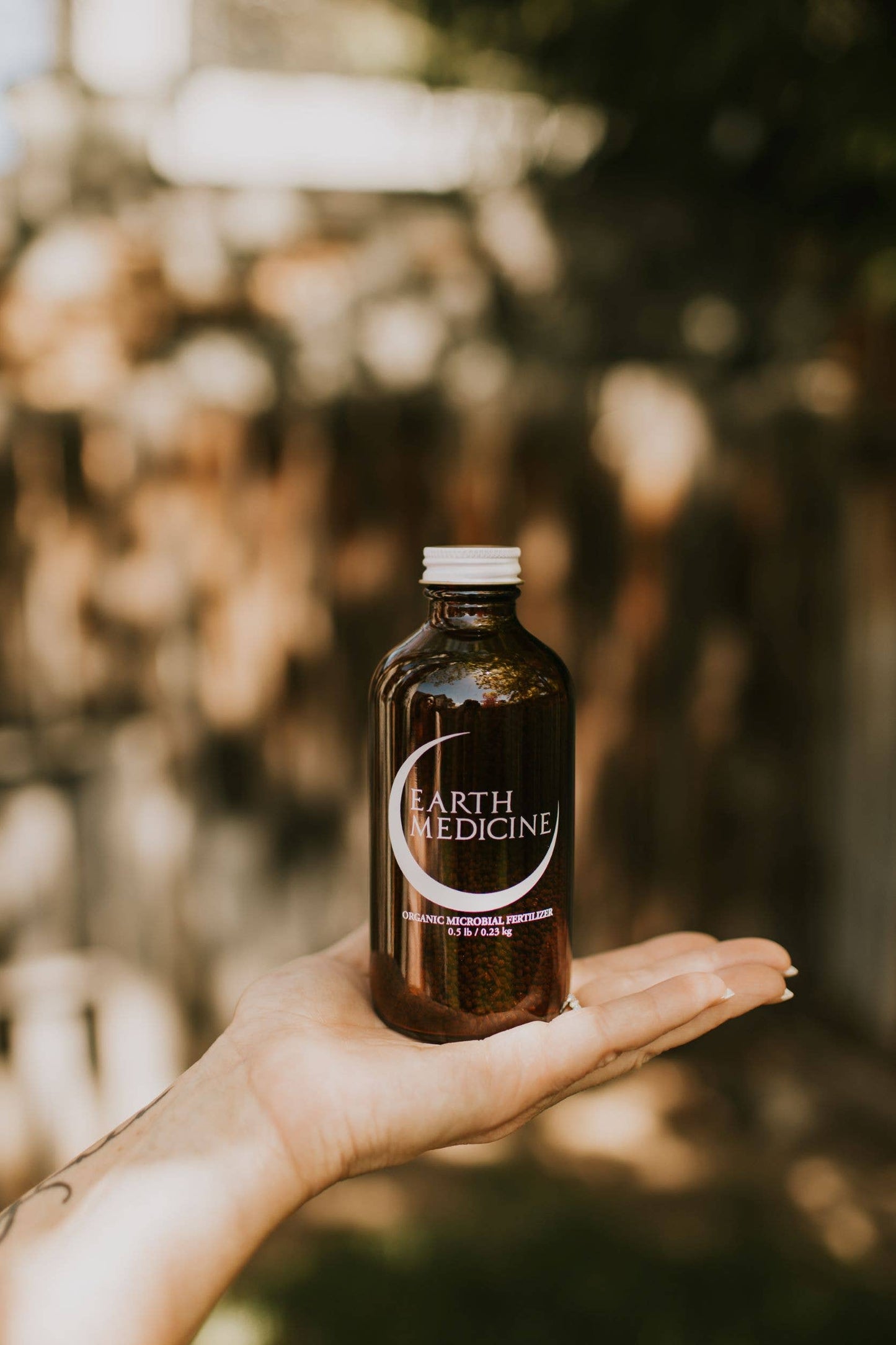 Earth Medicine Organic Microbial Fertilizer, 1/2lb Sampler.