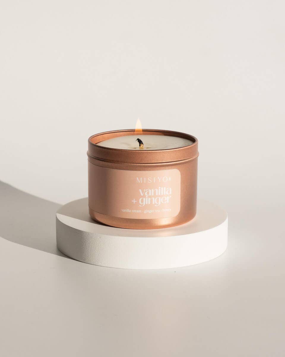 Vanilla + Ginger | Beeswax Blend Candle Tin: 6oz