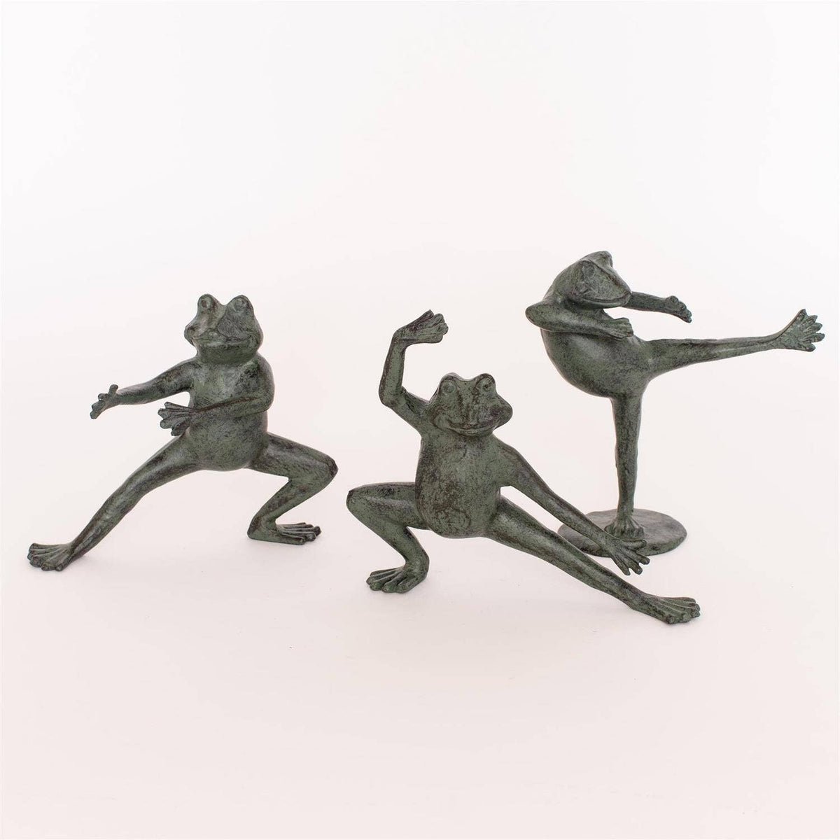 Tai Chi Frog Cast Iron Figurine
