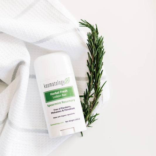 Spearmint + Rosemary Lotion Bar | Organic - 2.65 oz