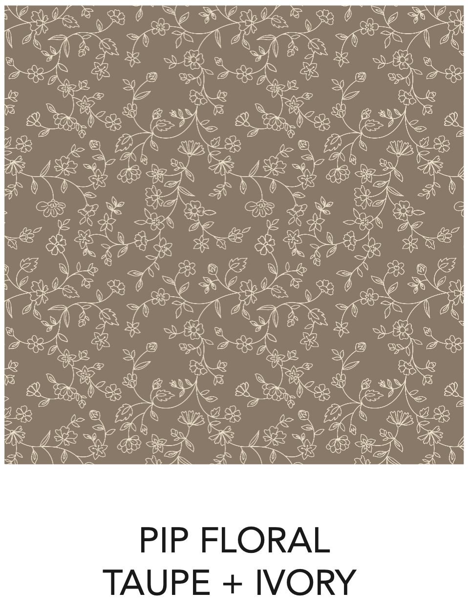 Baby Burp Cloth (2-pack) - Primrose Floral +Pip Floral Taupe