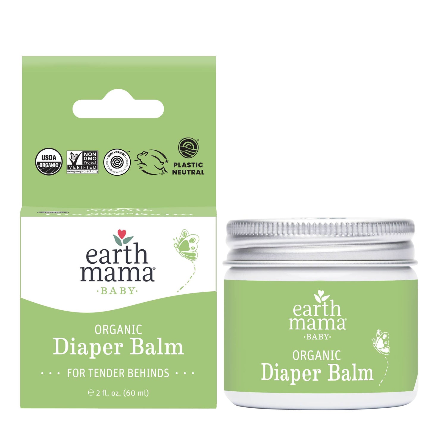 Organic Diaper Balm: 2oz