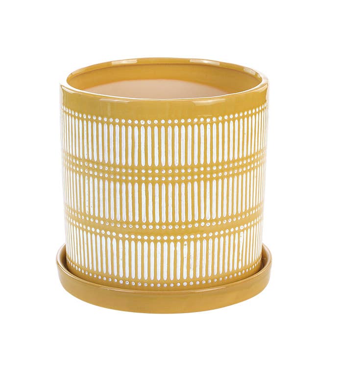 Yellow Linear Planter
