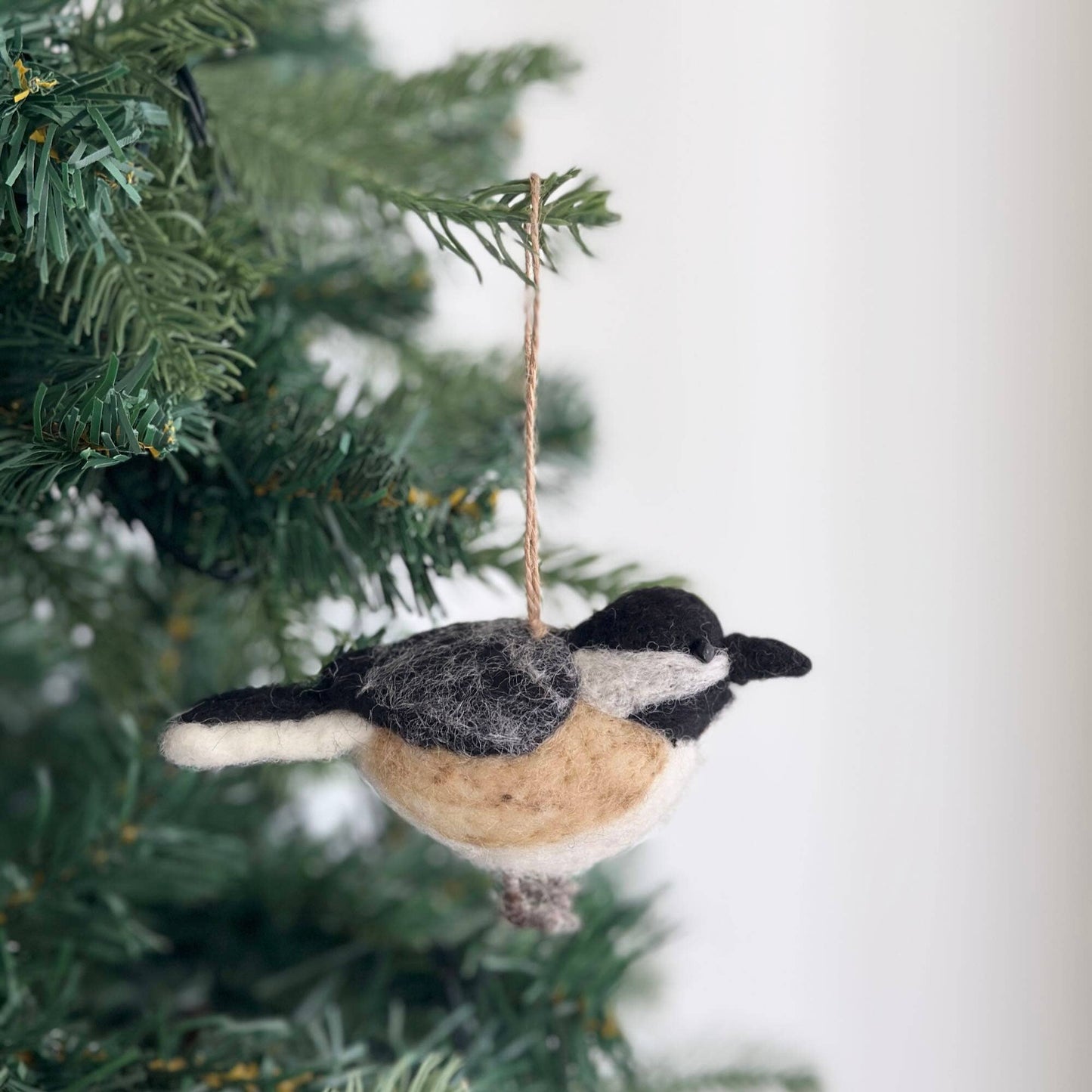 Chickadee Ornament - Needle Felted