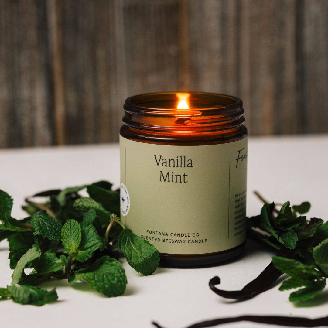 Vanilla Mint Essential Oil Jar Candle