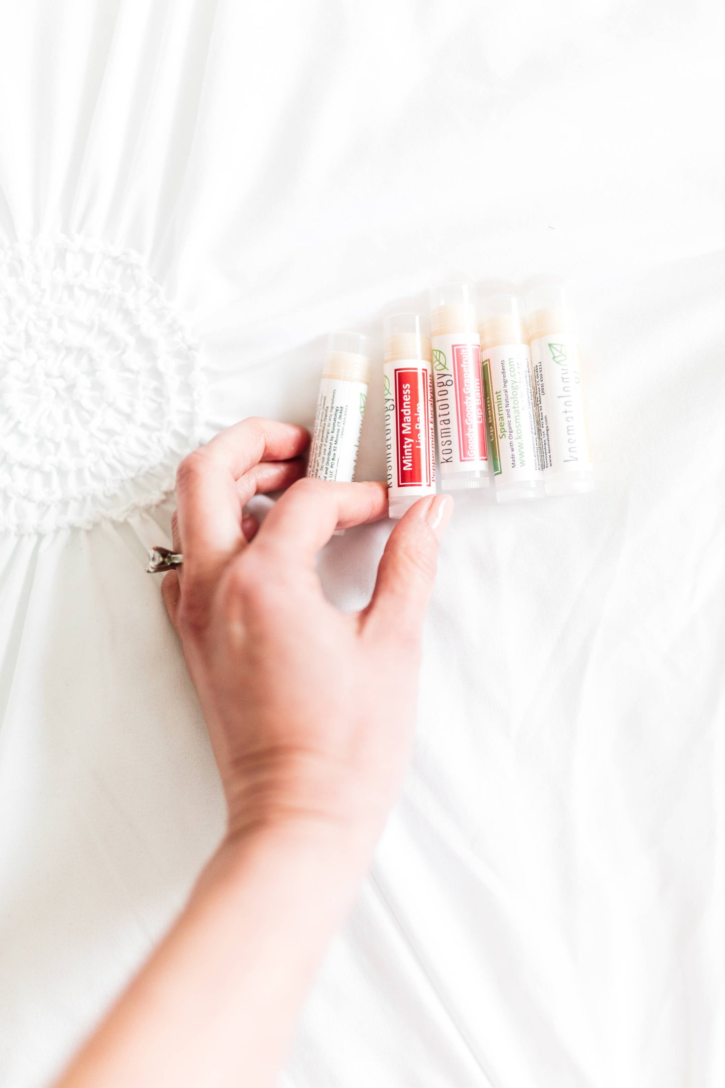 Lip Balm | Organic & Infused with Essential Oils : Minty Madness (Peppermint Eucalyptus)