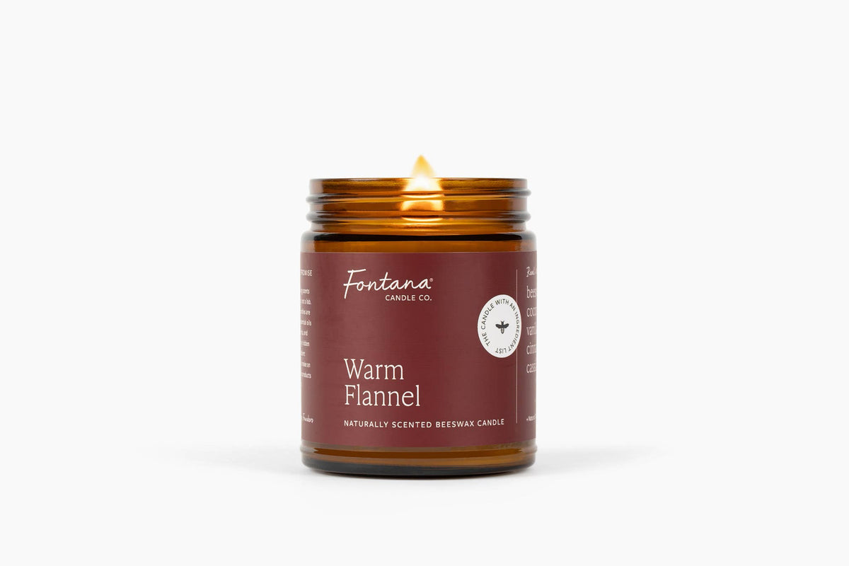 Warm Flannel Beeswax & Essential Oil Jar Candle