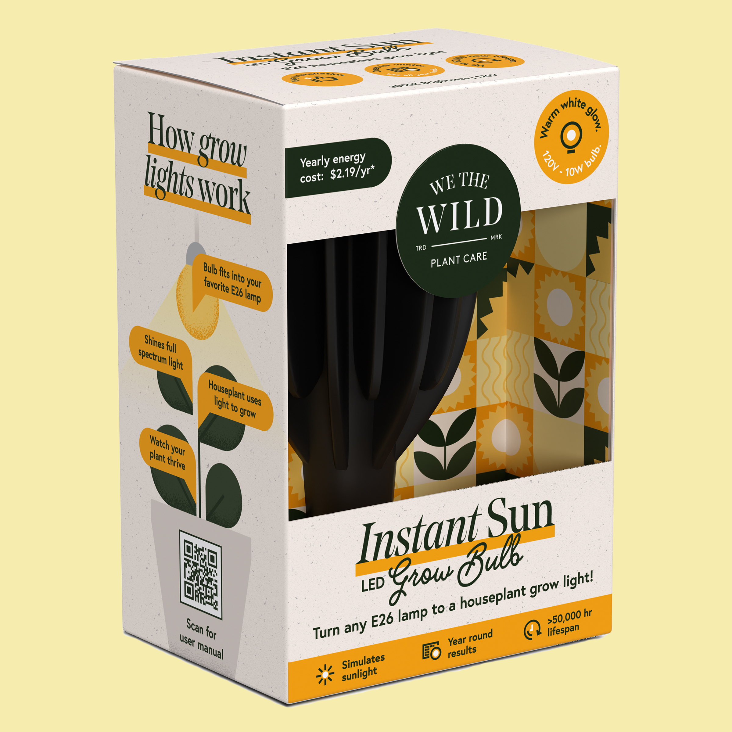 houseplant grow light bulb Instant Sun Grow Bulb
