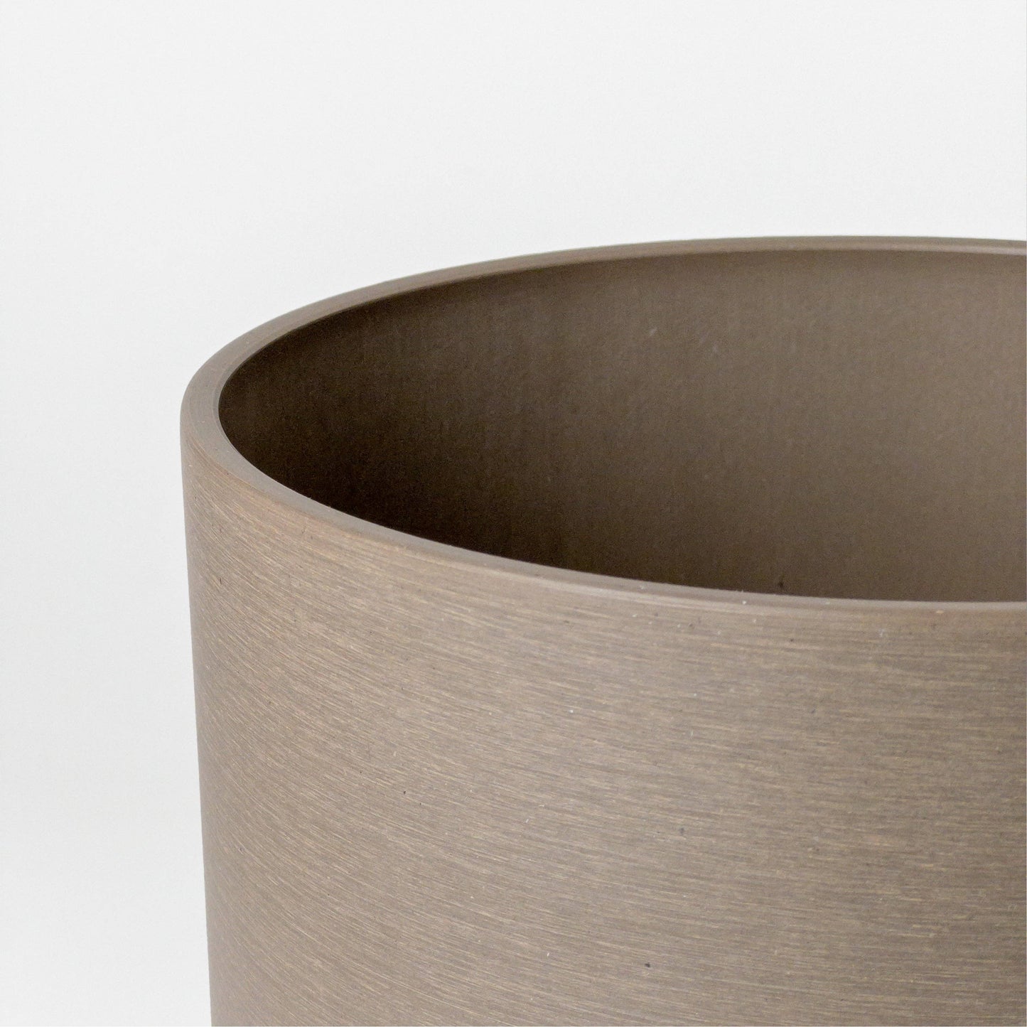 9" Signature Stone Planter & Saucer | Earth Tones